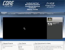Tablet Screenshot of coreelectric.ca